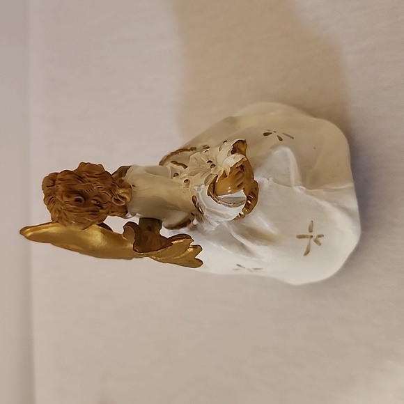 Hark The Harold Angel's Sing San Francisco Music Company White & Gold VTG Angel - Picture 5 of 8